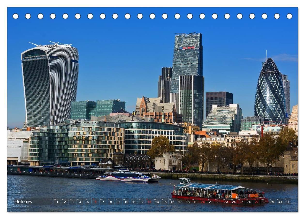 Bild: 9783435628254 | Londoner Perspektiven (Tischkalender 2025 DIN A5 quer), CALVENDO...