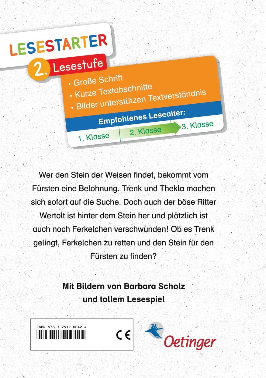 Rückseite: 9783751200424 | Ritter Trenk und das Schwein der Weisen | Lesestarter. 2. Lesestufe