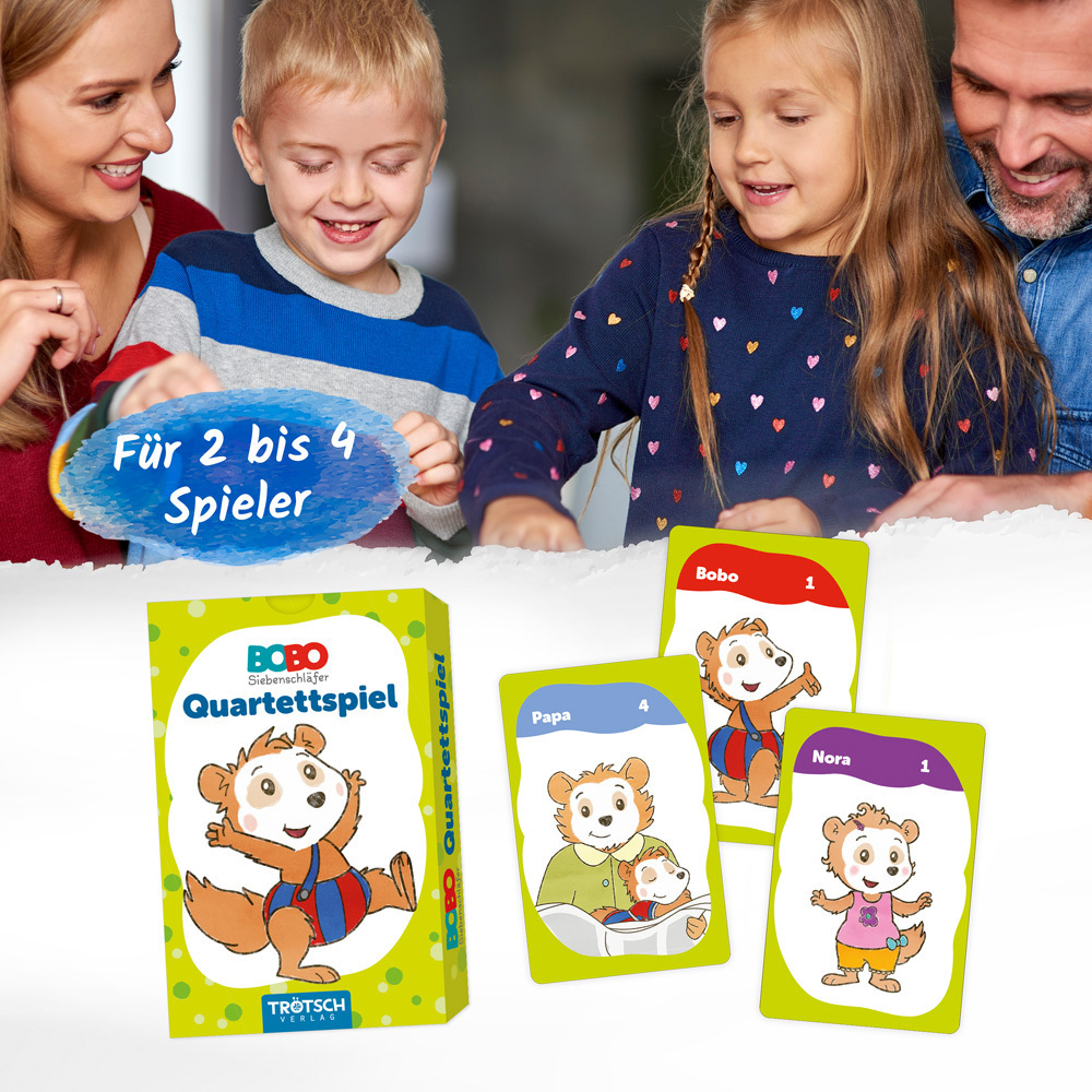 Bild: 4251901505989 | Trötsch Bobo Siebenschläfer Quartettspiel Quartett Spiel | Co.KG