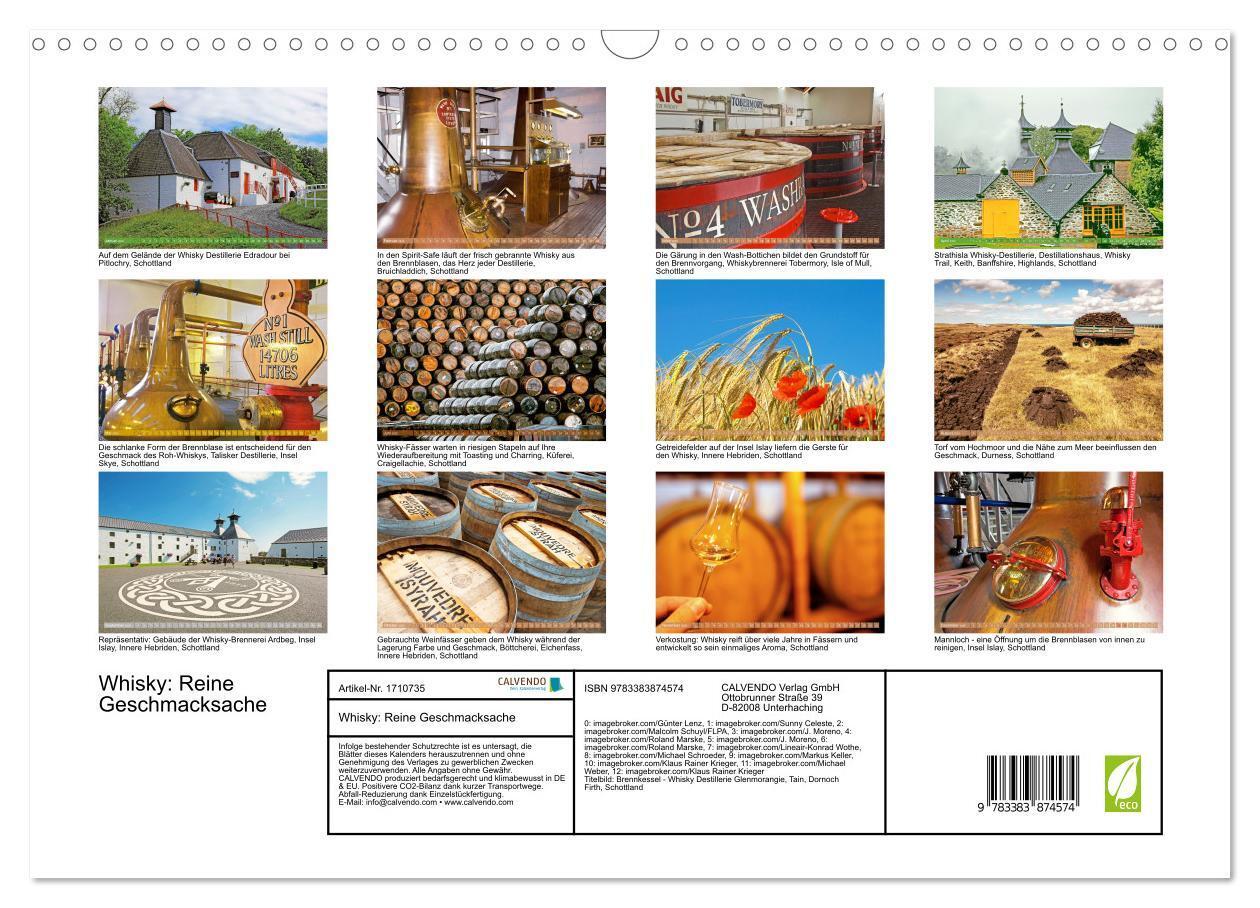 Bild: 9783383874574 | Whisky: Reine Geschmacksache (Wandkalender 2025 DIN A3 quer),...