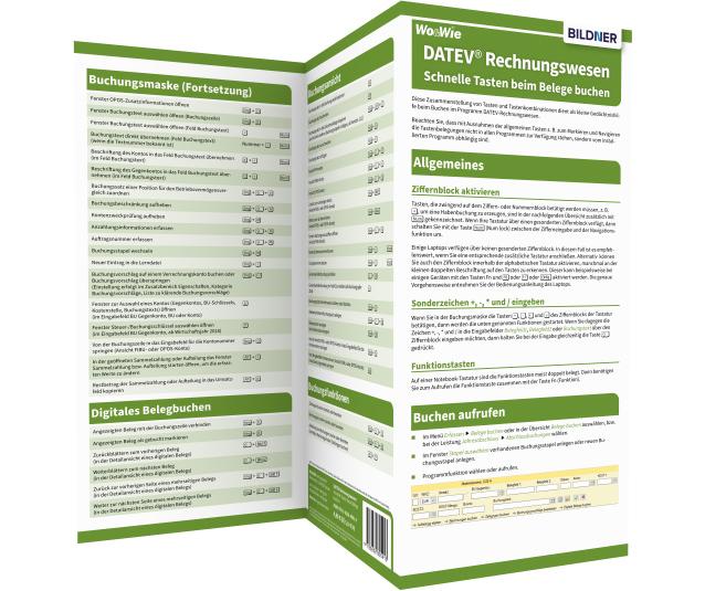 Cover: 9783832805913 | DATEV Rechnungswesen - Schnelle Tasten beim Belege buchen | Baumeister