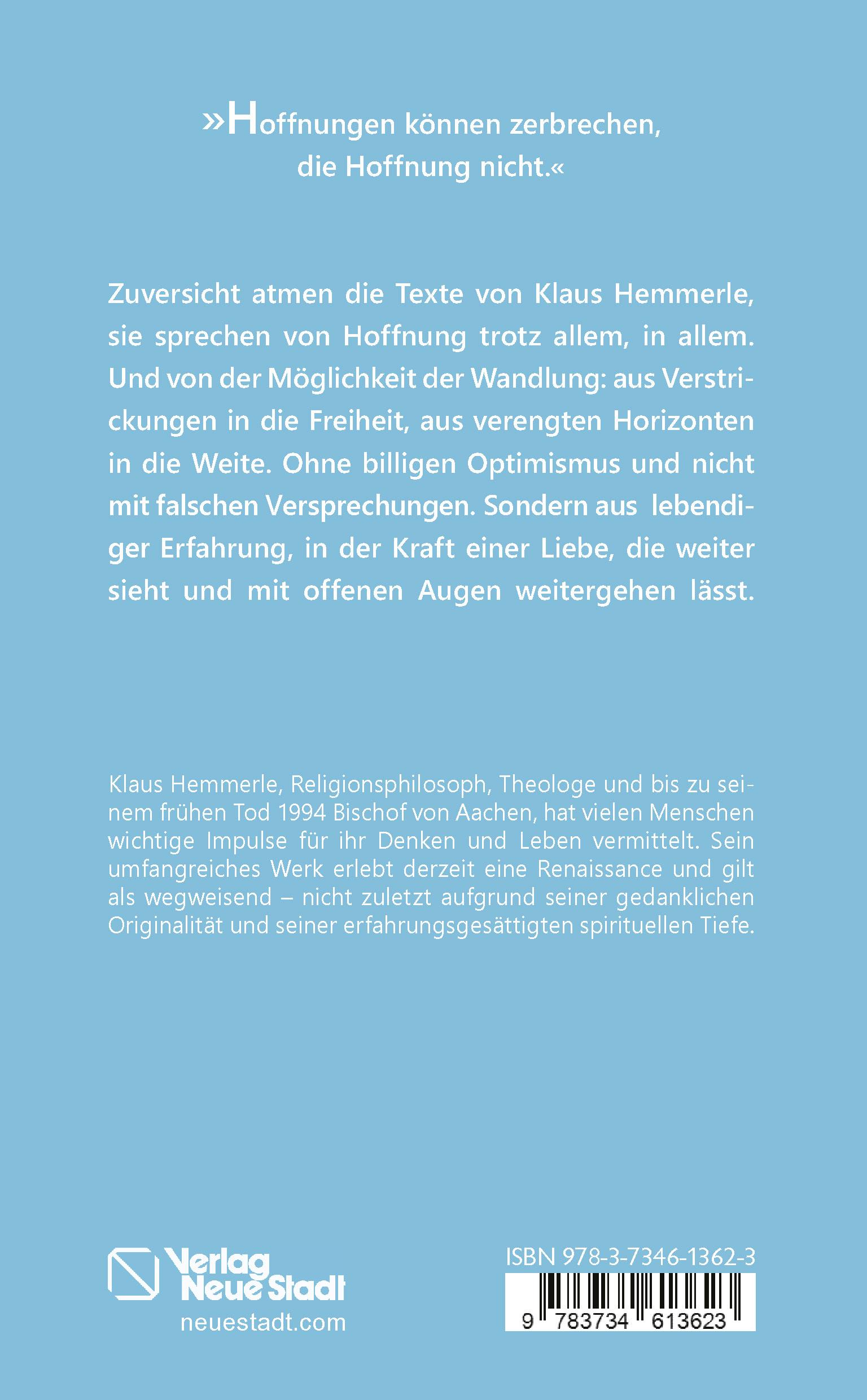 Rückseite: 9783734613623 | Ich wünsche uns Osteraugen | Von Wandlung und Hoffnung | Hemmerle