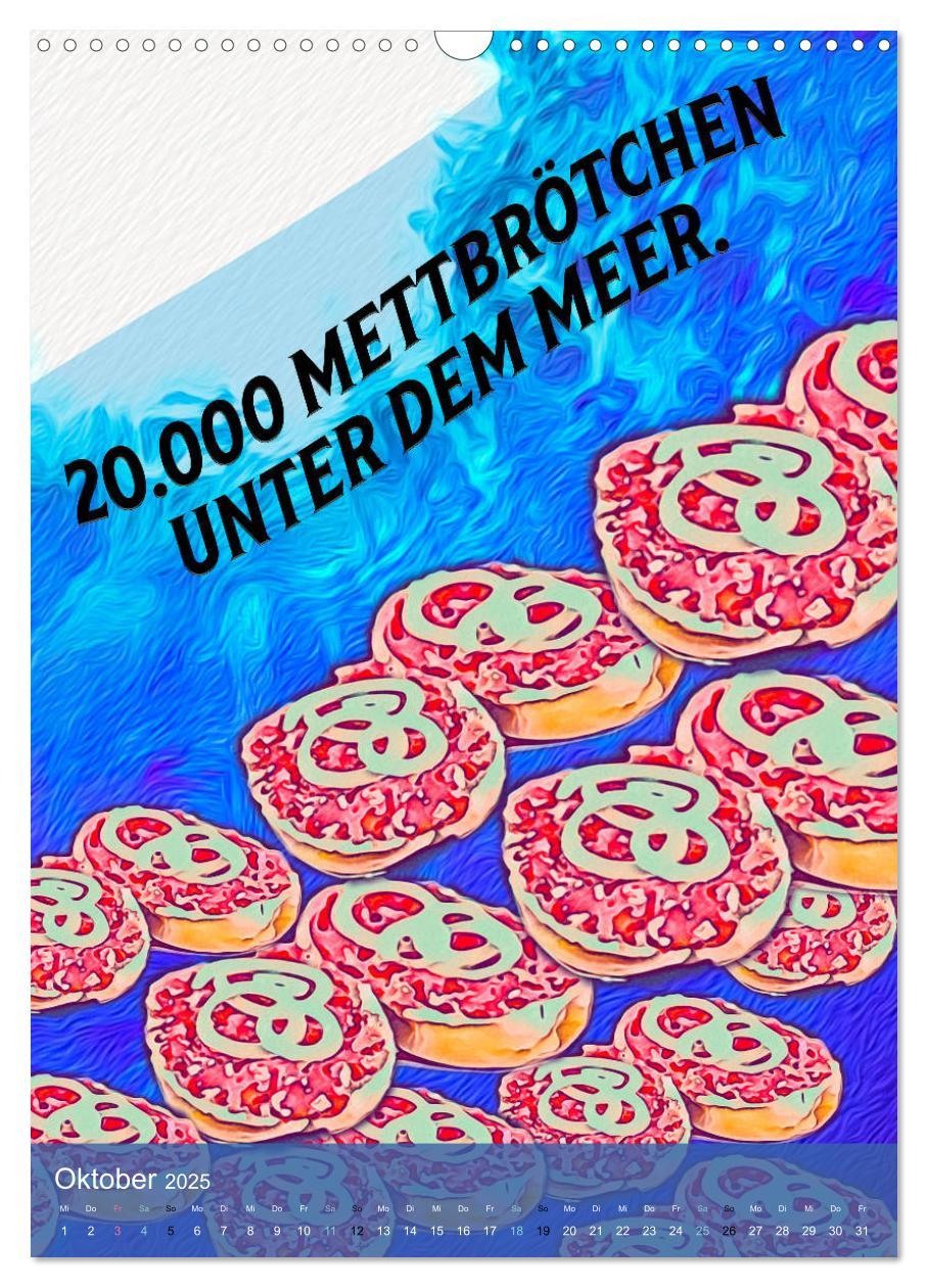 Bild: 9783435947980 | Mettbrötchen Träume - Mettkalender (Wandkalender 2025 DIN A3 hoch),...