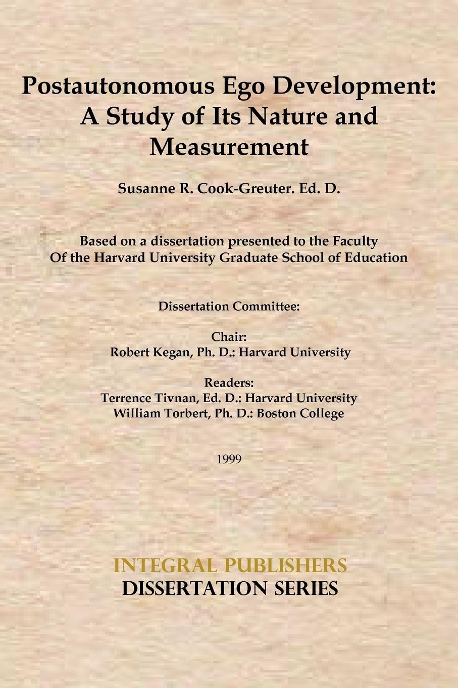 Cover: 9781450725156 | Postautonomous Ego Development | A Study of Its Nature and Measurement