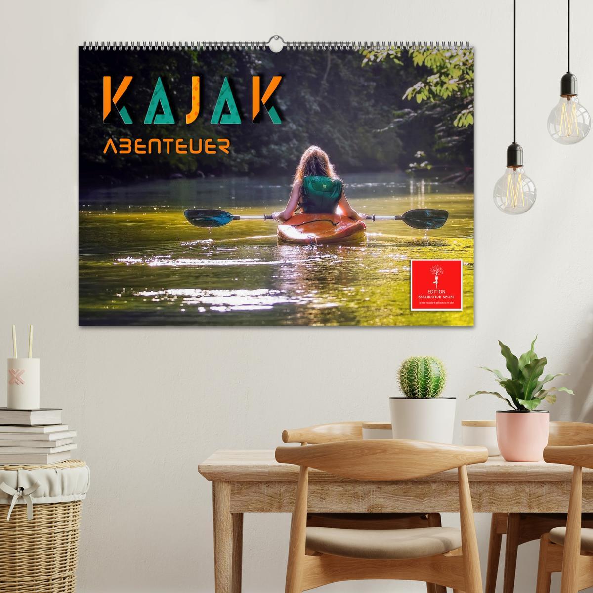 Bild: 9783383922923 | Kajak Abenteuer (Wandkalender 2025 DIN A2 quer), CALVENDO...