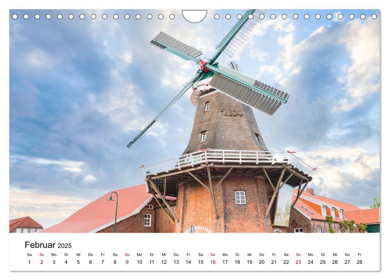 Bild: 9783435152940 | Ostfriesische Mühlenlandschaft (Wandkalender 2025 DIN A4 quer),...