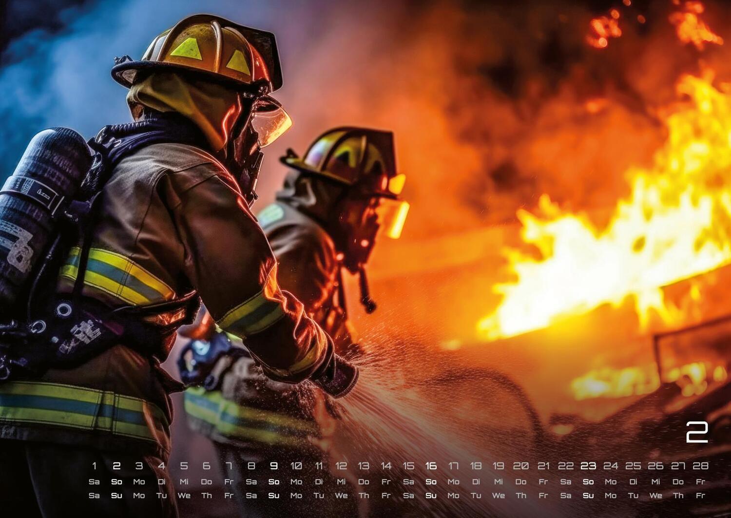 Bild: 9783986733988 | FIREFIGHTER - Retter in der Not - Feuerwehr - 2025 - Kalender DIN A2