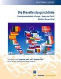 Cover: 9783902571472 | Die Dienstleistungsrichtlinie | Gustav Wachter (u. a.) | Taschenbuch