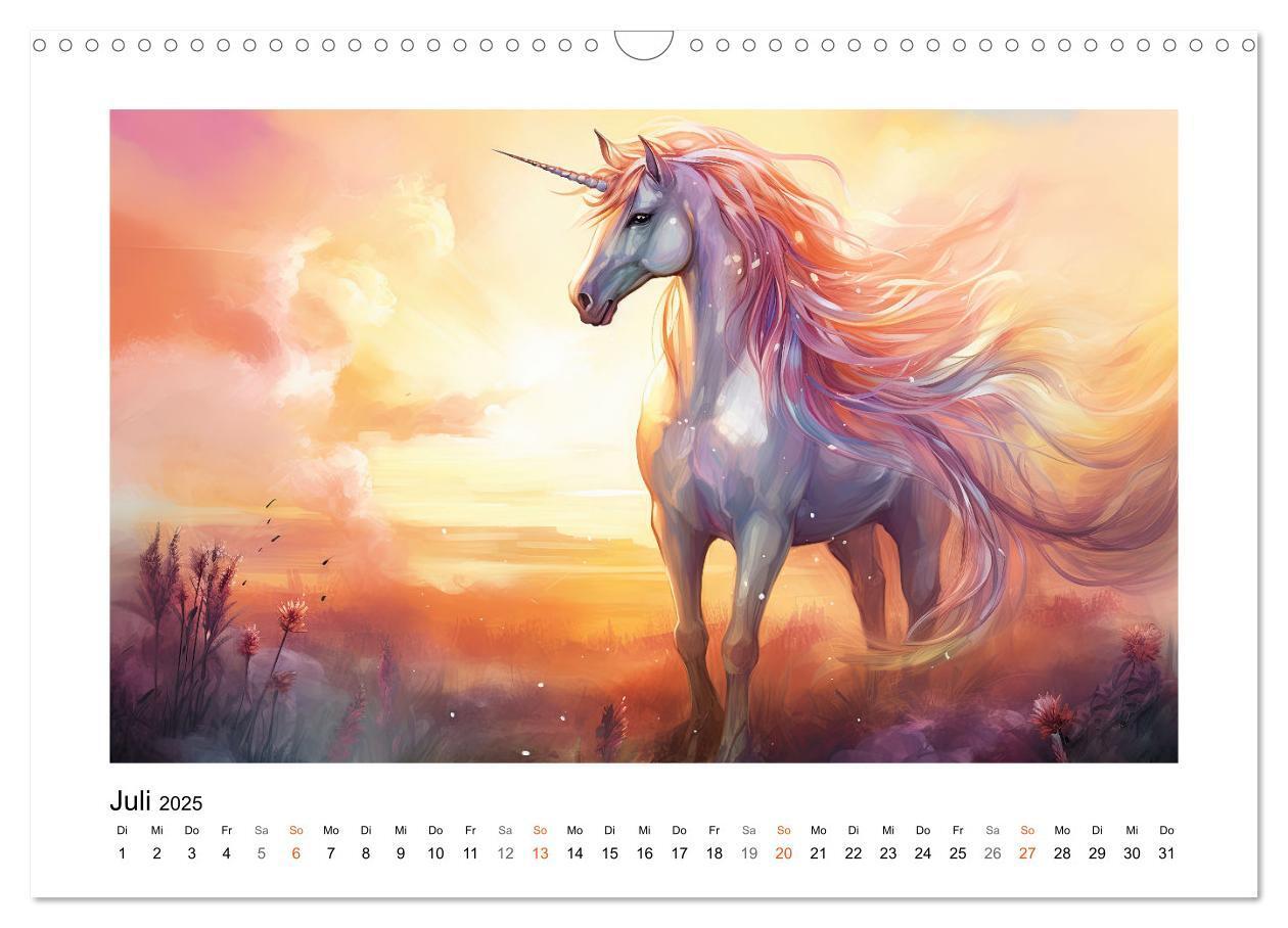 Bild: 9783383892738 | Geliebte Einhörner (Wandkalender 2025 DIN A3 quer), CALVENDO...