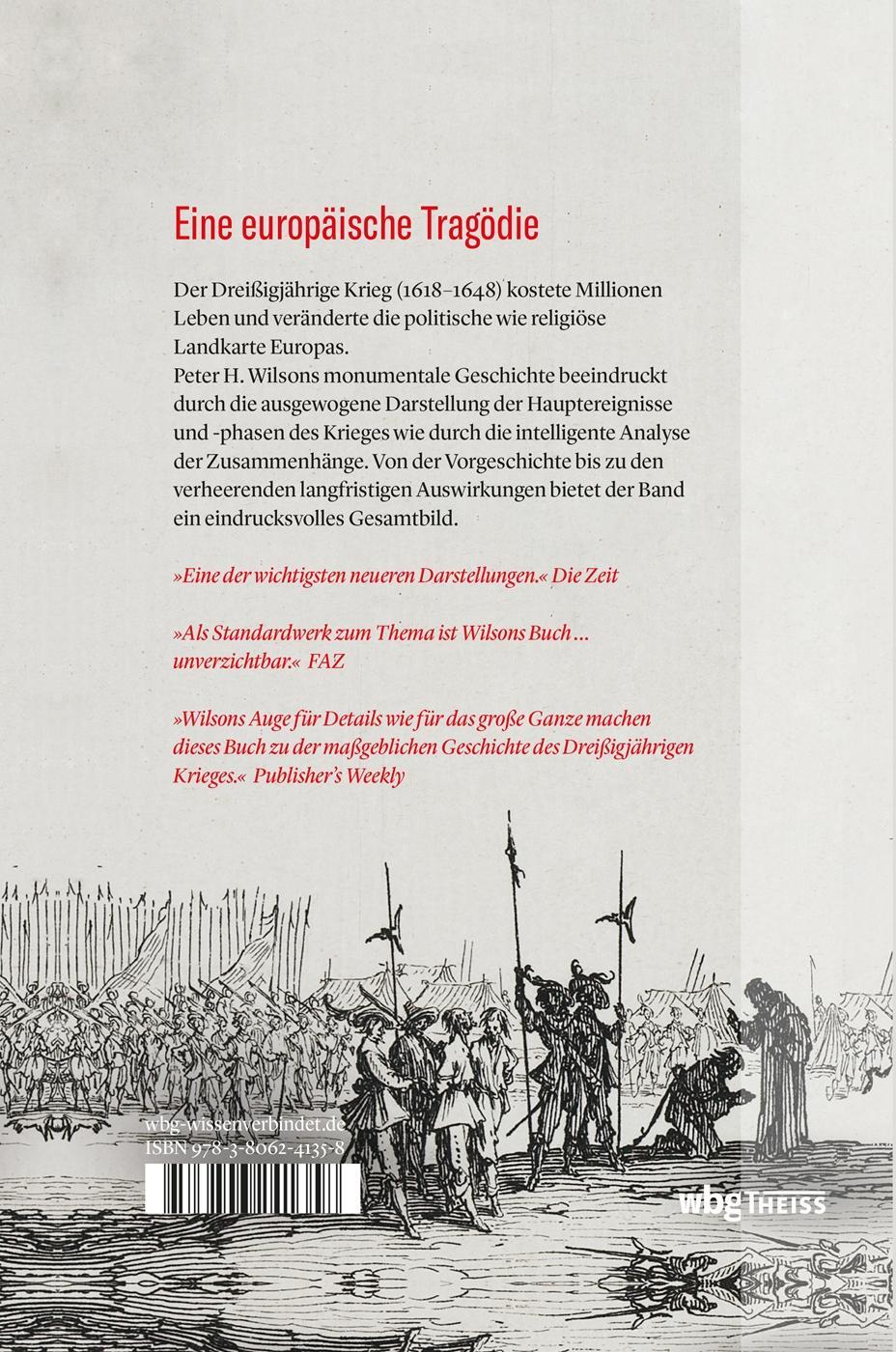 Rückseite: 9783806241358 | Der Dreißigjährige Krieg | Eine europäische Tragödie | Peter H. Wilson