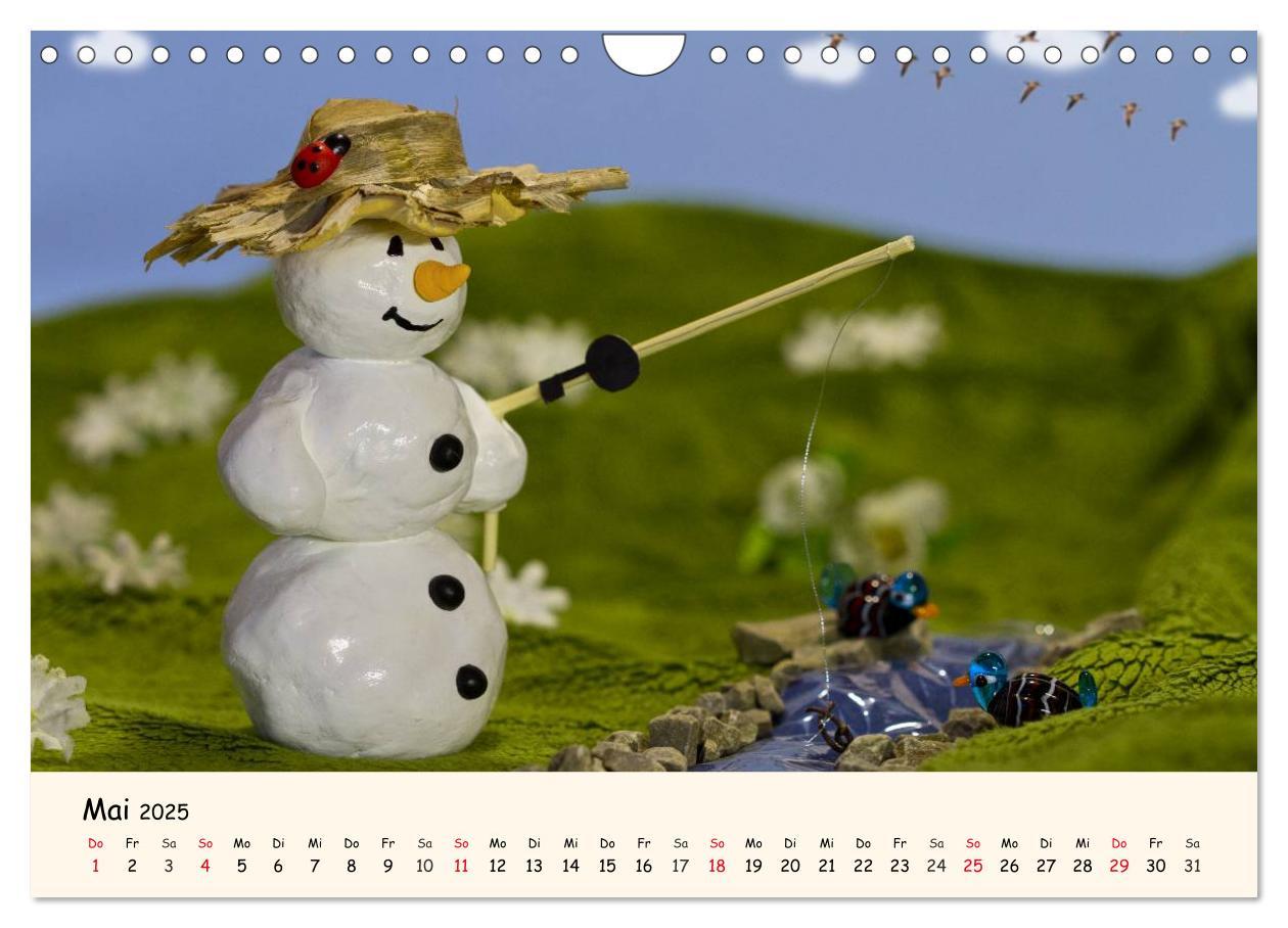 Bild: 9783435812608 | Schneemann des Monats 2025 (Wandkalender 2025 DIN A4 quer),...