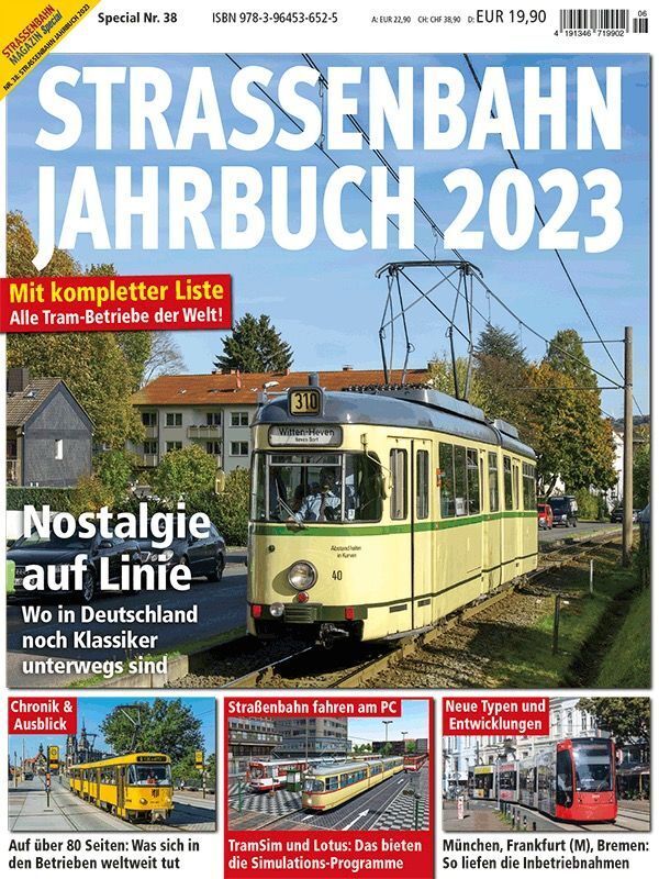 Cover: 9783964536525 | Straßenbahn Jahrbuch 2023 | Straßenbahn Magazin Special 6/2023 | 2023