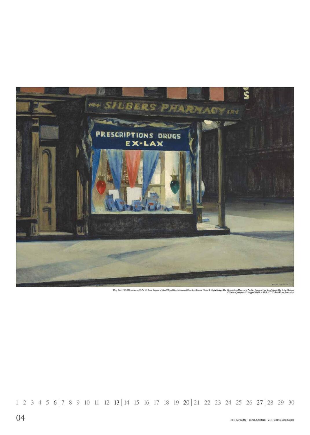 Bild: 4250809653259 | Edward Hopper 2025 - Kunst-Kalender - Poster-Kalender - 50x70 | 28 S.