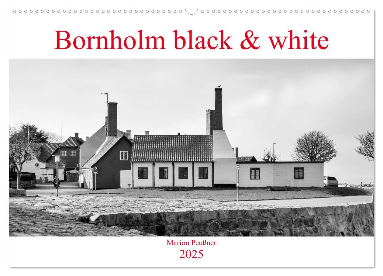 Cover: 9783435349173 | Bornholm black &amp; white (Wandkalender 2025 DIN A2 quer), CALVENDO...