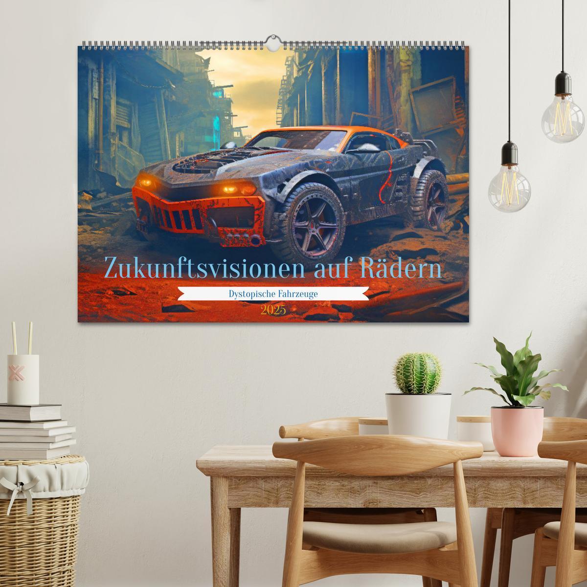 Bild: 9783457167526 | Zukunftsvisionen auf Rädern - Dystopische Fahrzeuge (Wandkalender...