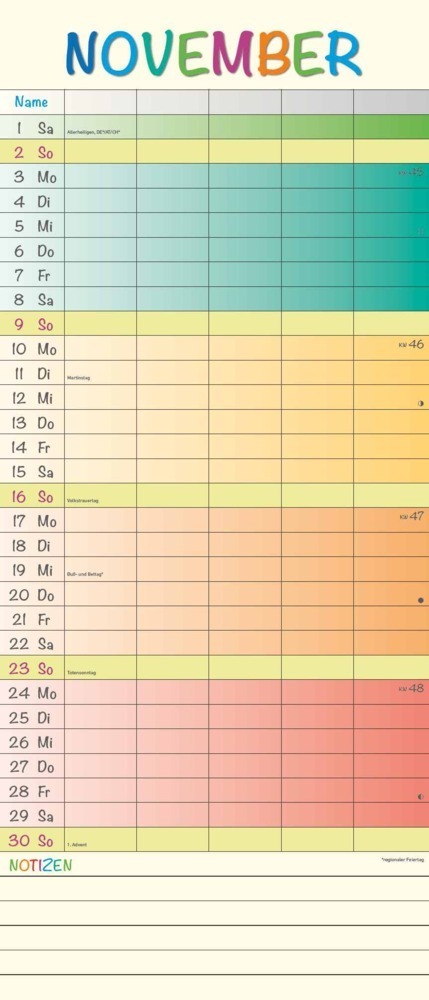 Bild: 4251732341374 | Regenbogen XL 2025 Familienplaner XL - Familienkalender -...