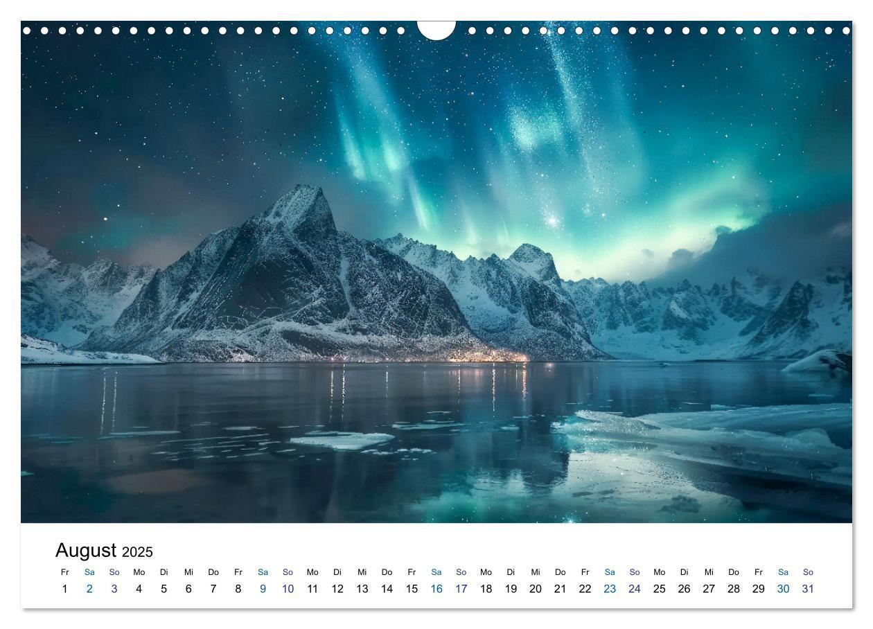 Bild: 9783383813665 | Aurora Borealis - Der Zauber der Nordlichter (Wandkalender 2025 DIN...