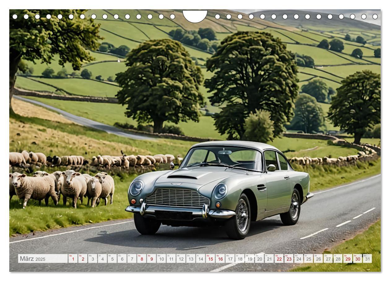 Bild: 9783457137598 | Virtual Classic Cars (Wandkalender 2025 DIN A4 quer), CALVENDO...