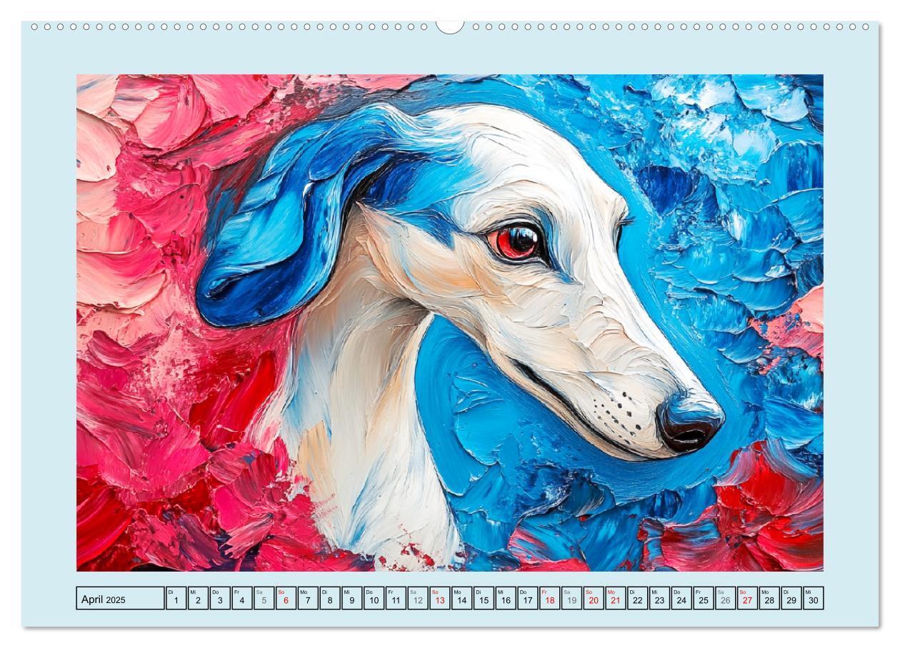 Bild: 9783457200834 | Hunde Paintings. Moderne Portraits in Öloptik (Wandkalender 2025...