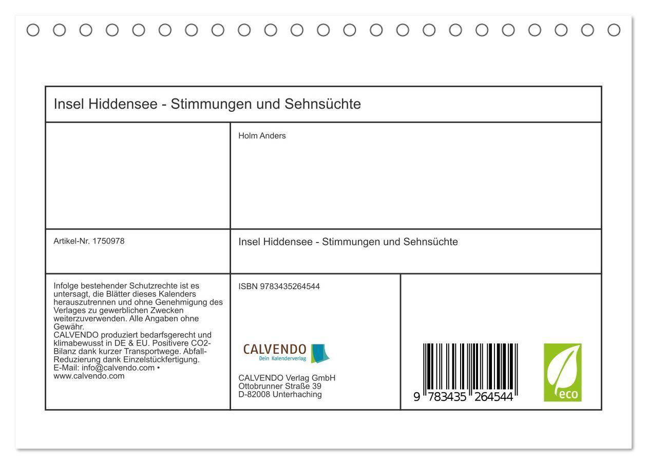 Bild: 9783435264544 | Insel Hiddensee - Stimmungen und Sehnsüchte (Tischkalender 2025 DIN...