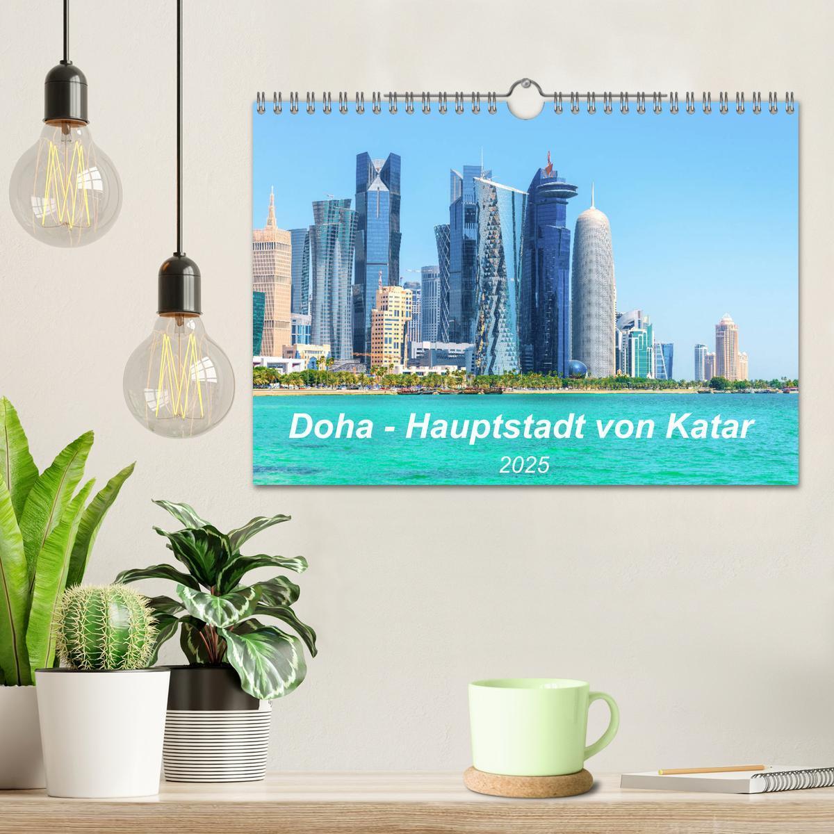 Bild: 9783435142286 | Doha - Hauptstadt von Katar (Wandkalender 2025 DIN A4 quer),...