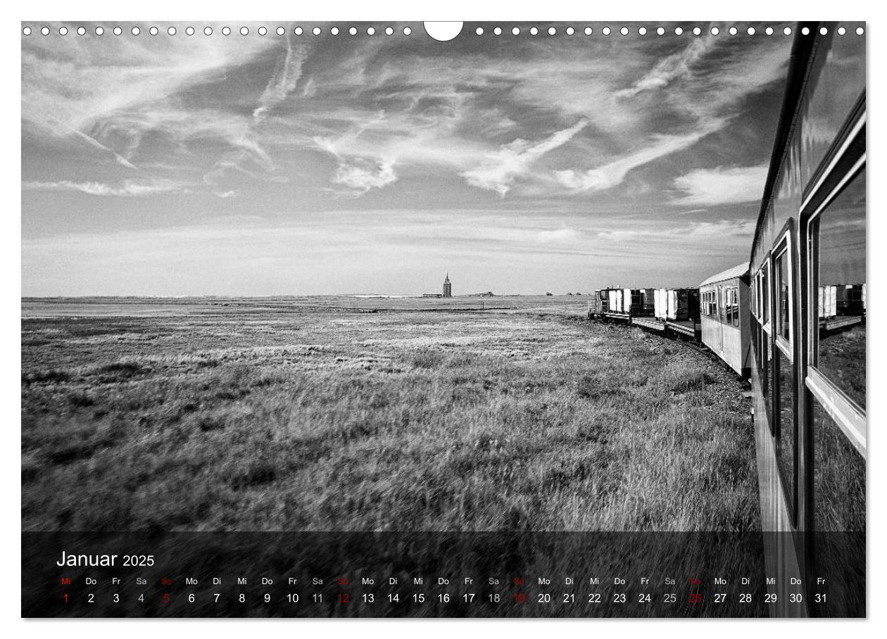 Bild: 9783435378678 | Wangerooge Noir (Wandkalender 2025 DIN A3 quer), CALVENDO...