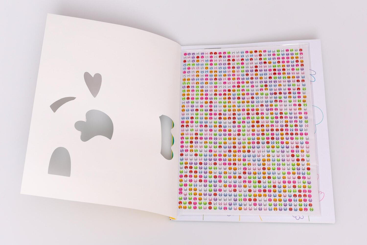 Bild: 9783401720333 | Mein Malbuch mit bunten Glitzersteinen. Einhörner (Mit über 1.000...