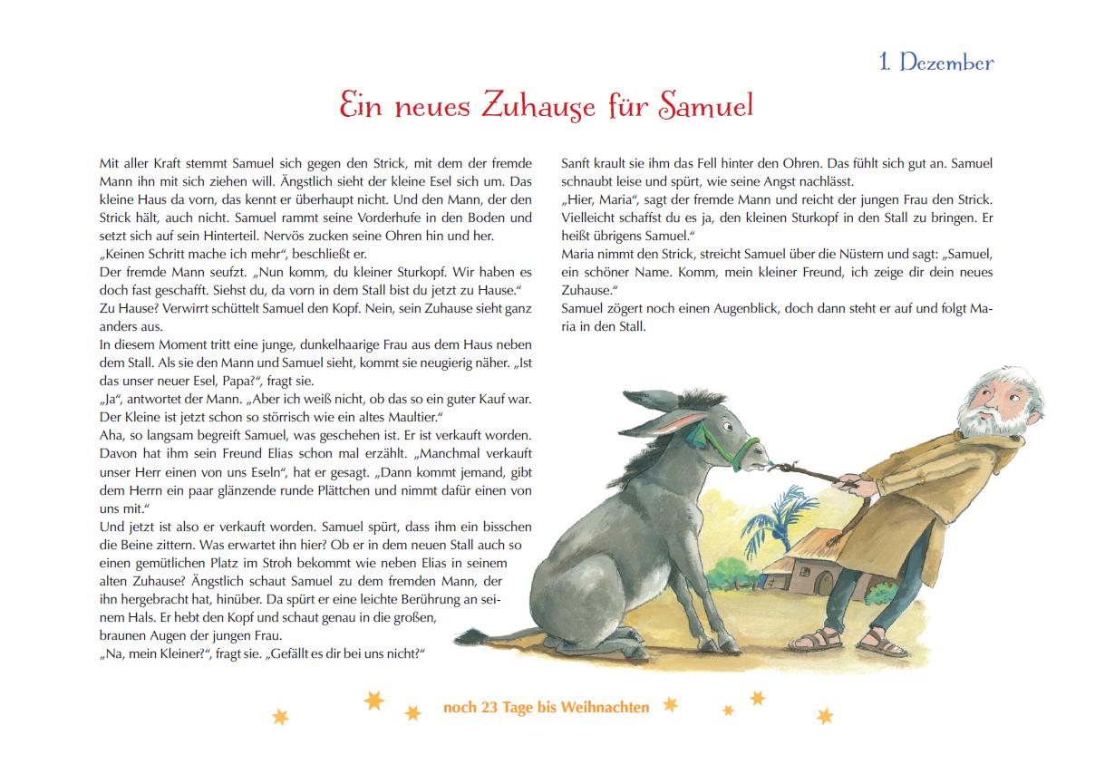 Bild: 9783780609700 | Samuel und der Weihnachtsstern | Monika Larsen | Kalender | 28 S.