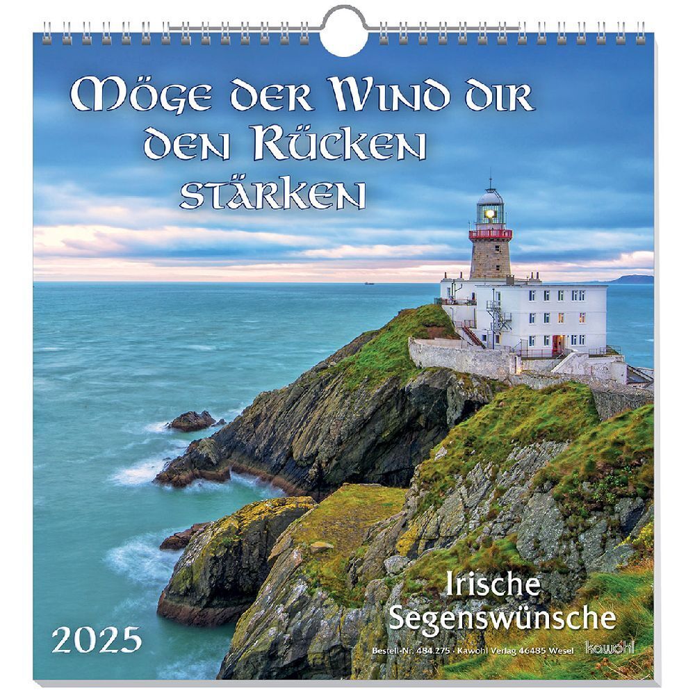 Cover: 9783754827550 | Möge der Wind dir den Rücken stärken 2025 | Irische Segenswünsche