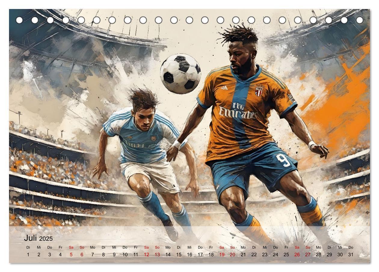 Bild: 9783457178904 | Fußball - Finale (Tischkalender 2025 DIN A5 quer), CALVENDO...