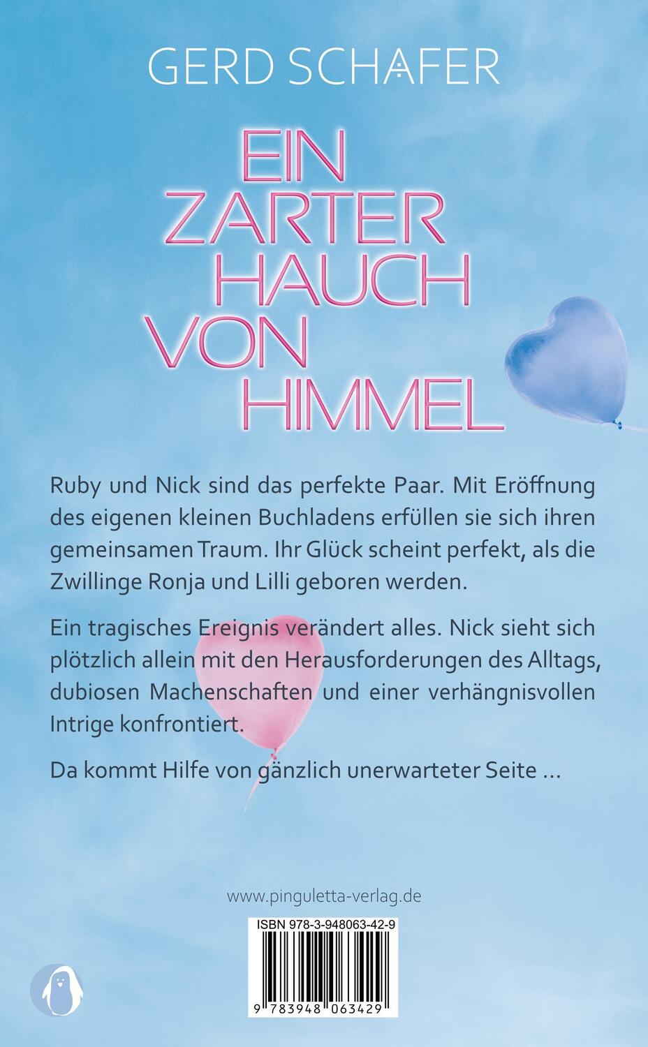 Rückseite: 9783948063429 | Ein zarter Hauch von Himmel | Gerd Schäfer | Taschenbuch | 313 S.