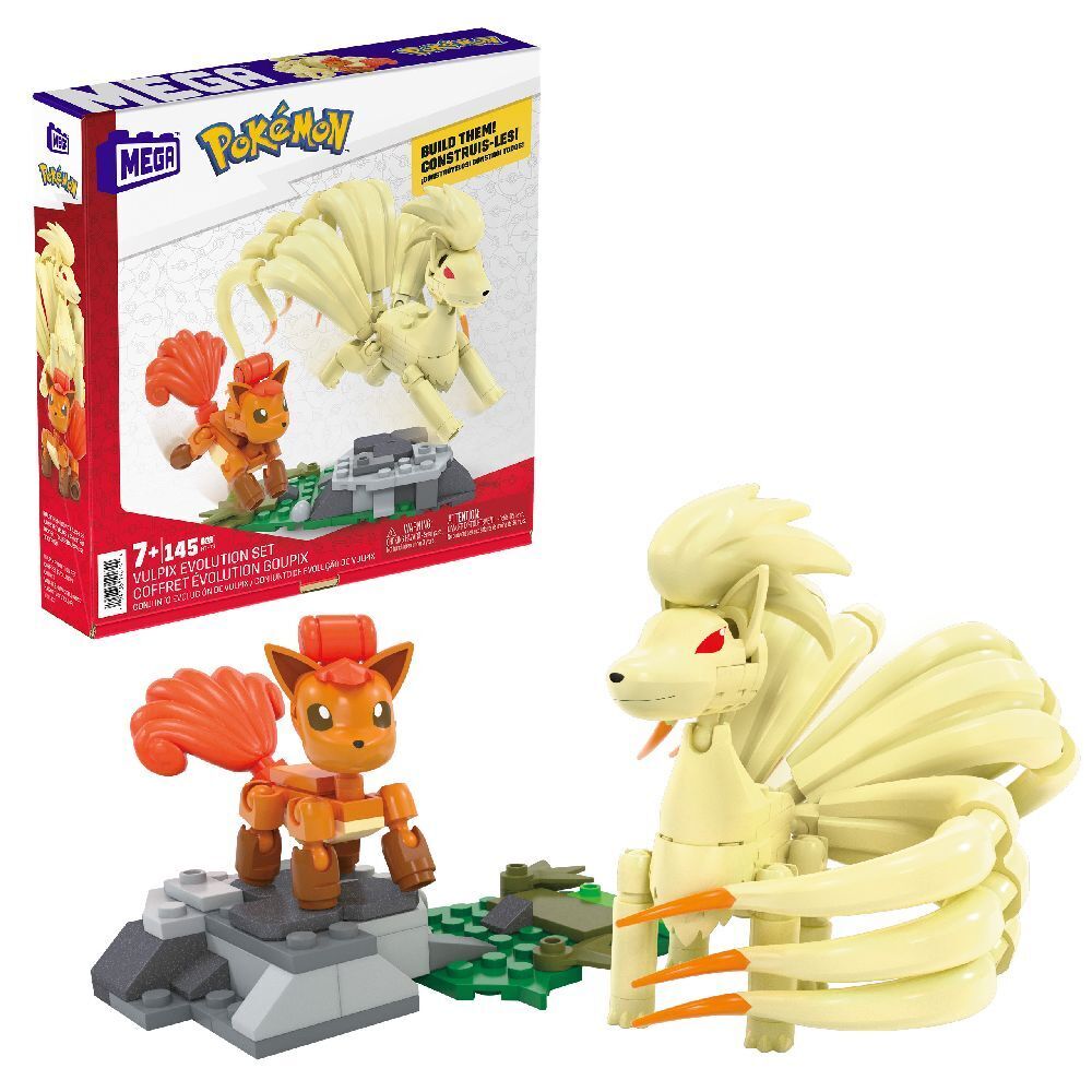 Bild: 194735190744 | MEGA Pokémon Vulpix Evolution Set | Stück | Karton | HTH79 | Mattel