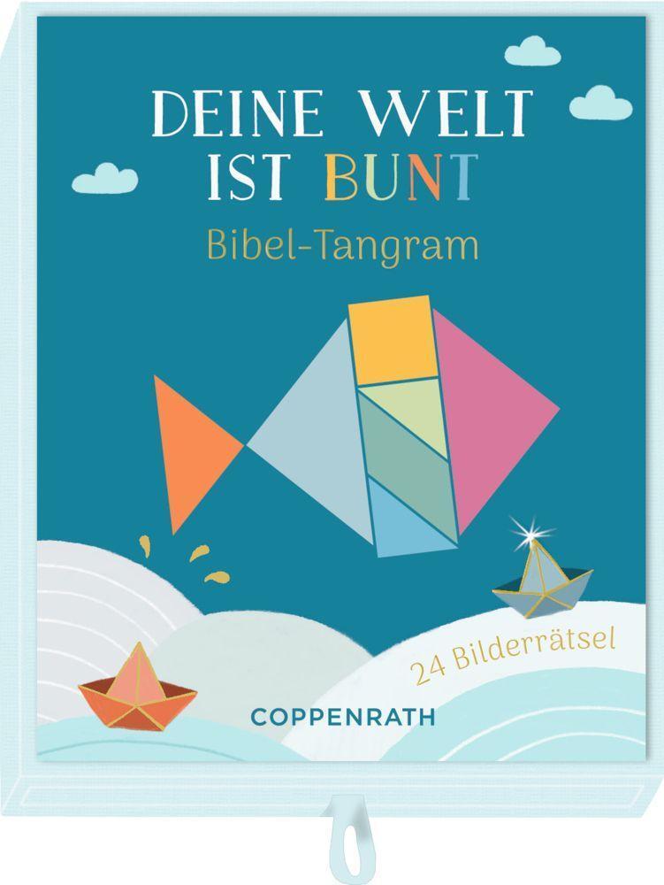 Bild: 4050003717630 | Schachtelspiel - Deine Welt ist bunt | Bibel-Tangram 24 Bilderrätsel