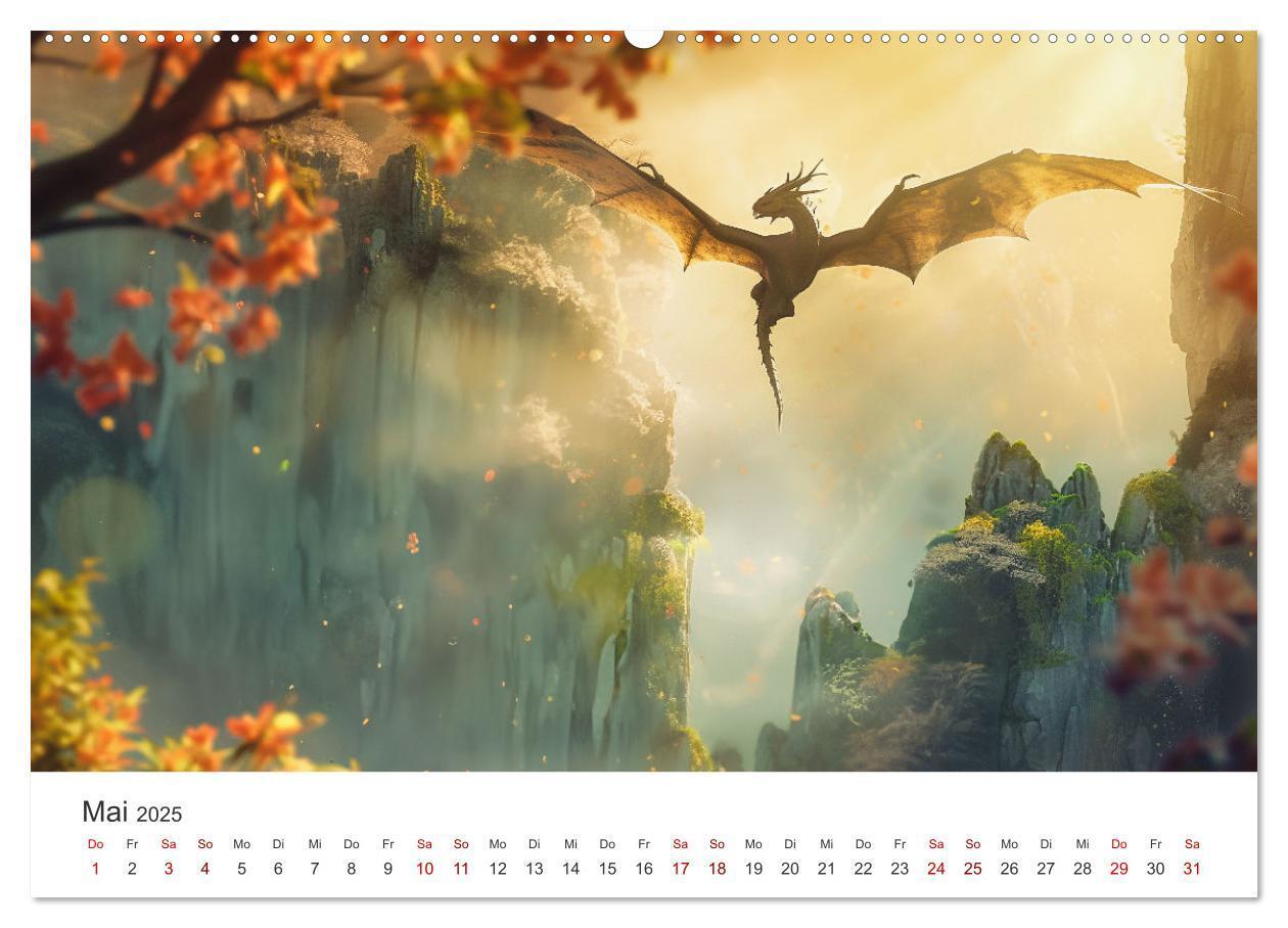 Bild: 9783383790959 | Das Jahr der Drachen (Wandkalender 2025 DIN A2 quer), CALVENDO...