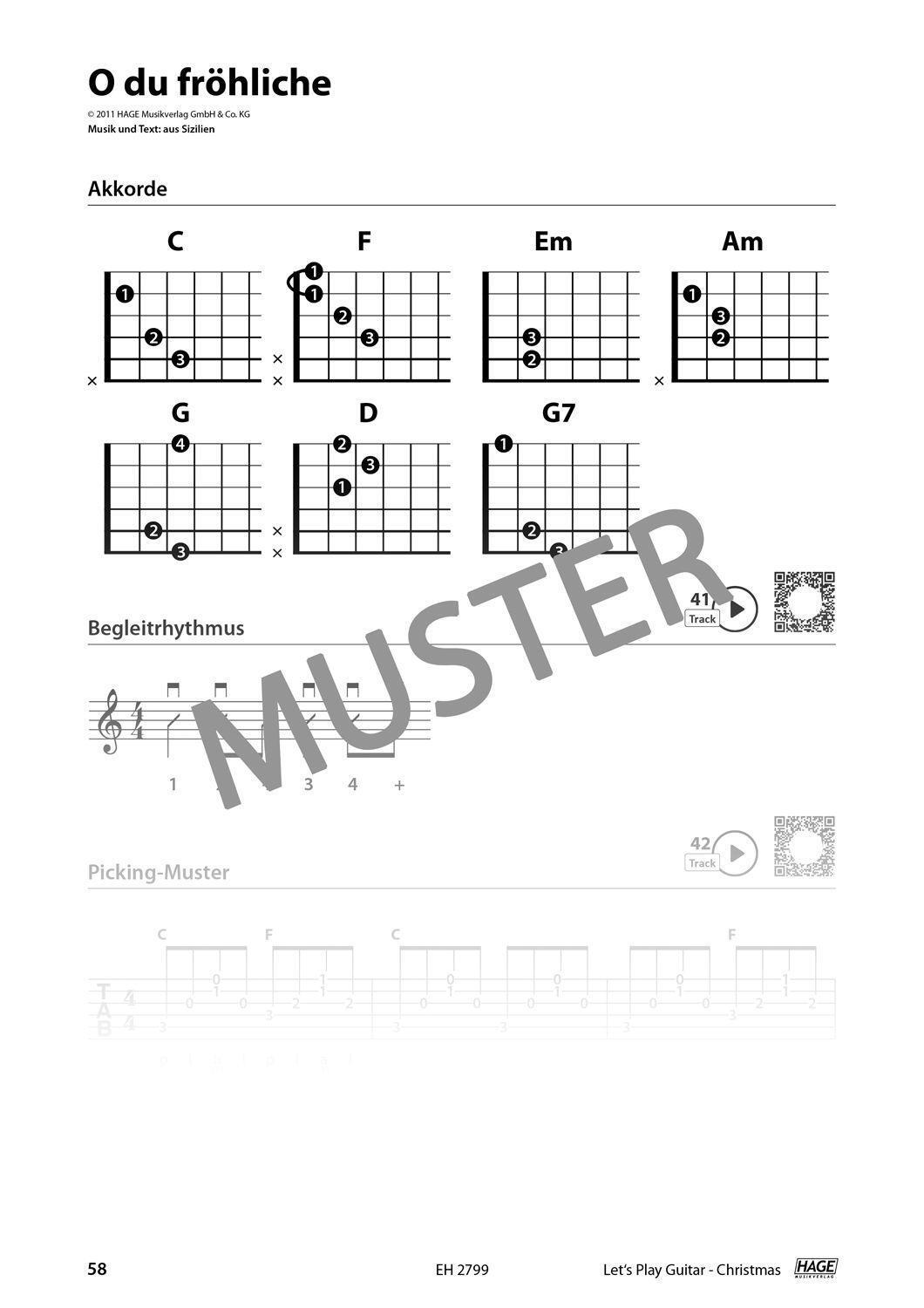 Bild: 9783866265202 | Let's Play Guitar Christmas | 38 Weihnachtslieder für Gitarre | Buch