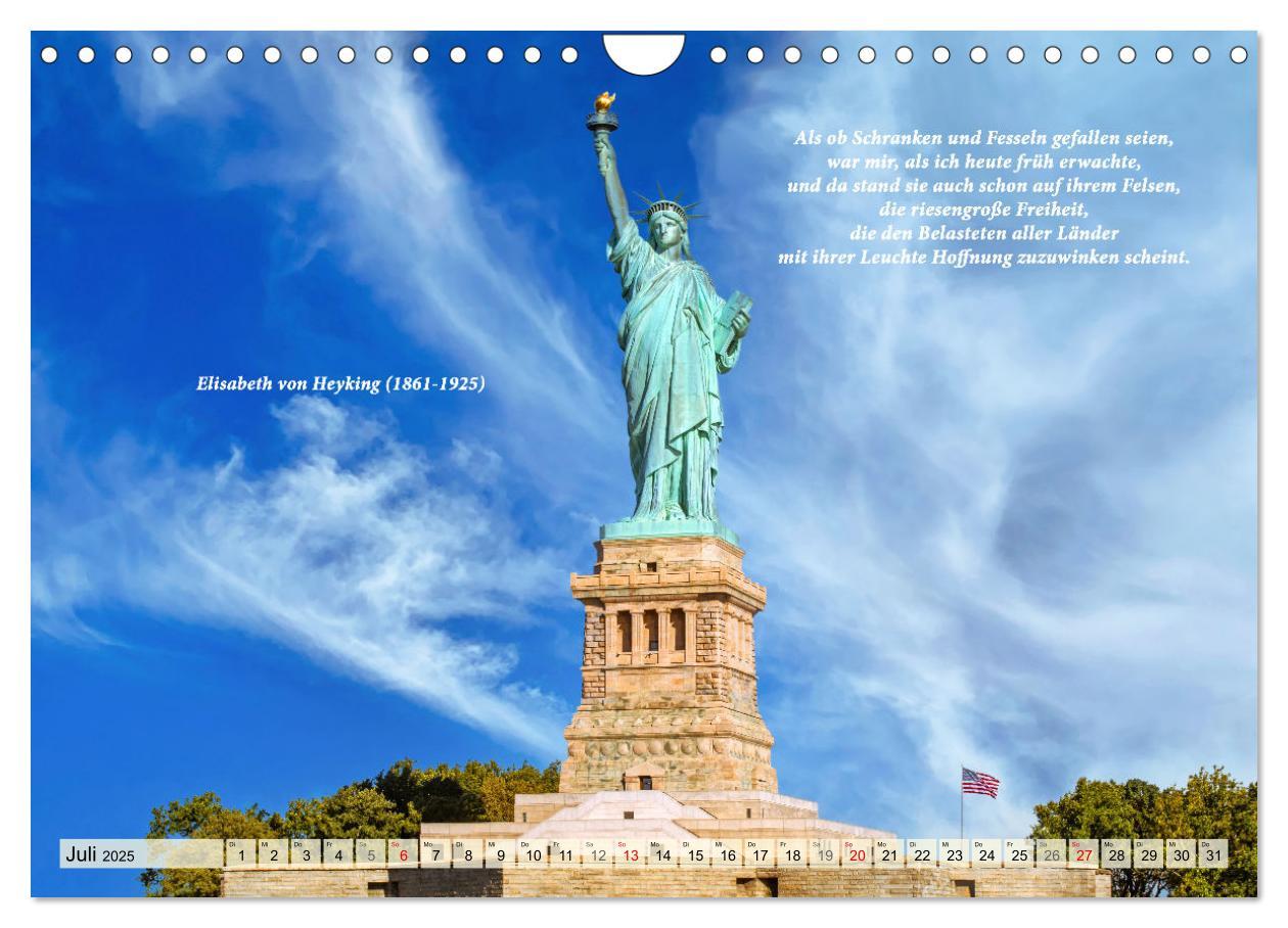 Bild: 9783435055715 | New York Ansichten - Literaturkalender (Wandkalender 2025 DIN A4...