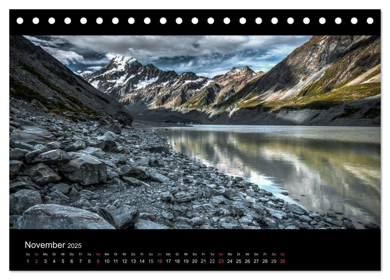 Bild: 9783435661534 | Neuseelands Landschaften (Tischkalender 2025 DIN A5 quer), CALVENDO...