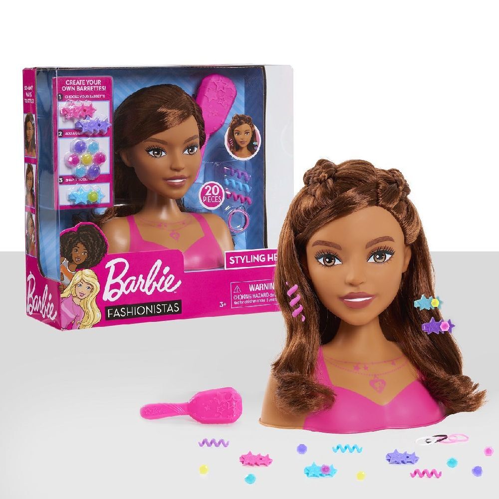 Bild: 886144625732 | Barbie Small Stylinghead - Braunes Haar | In Kartonage | JPL62570