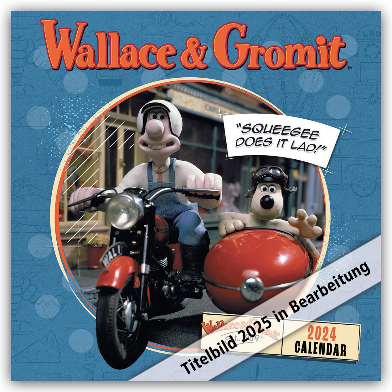 Cover: 9781835271315 | Wallace and Gromit 2025 - Wandkalender | Danilo Promotion Ltd | 14 S.