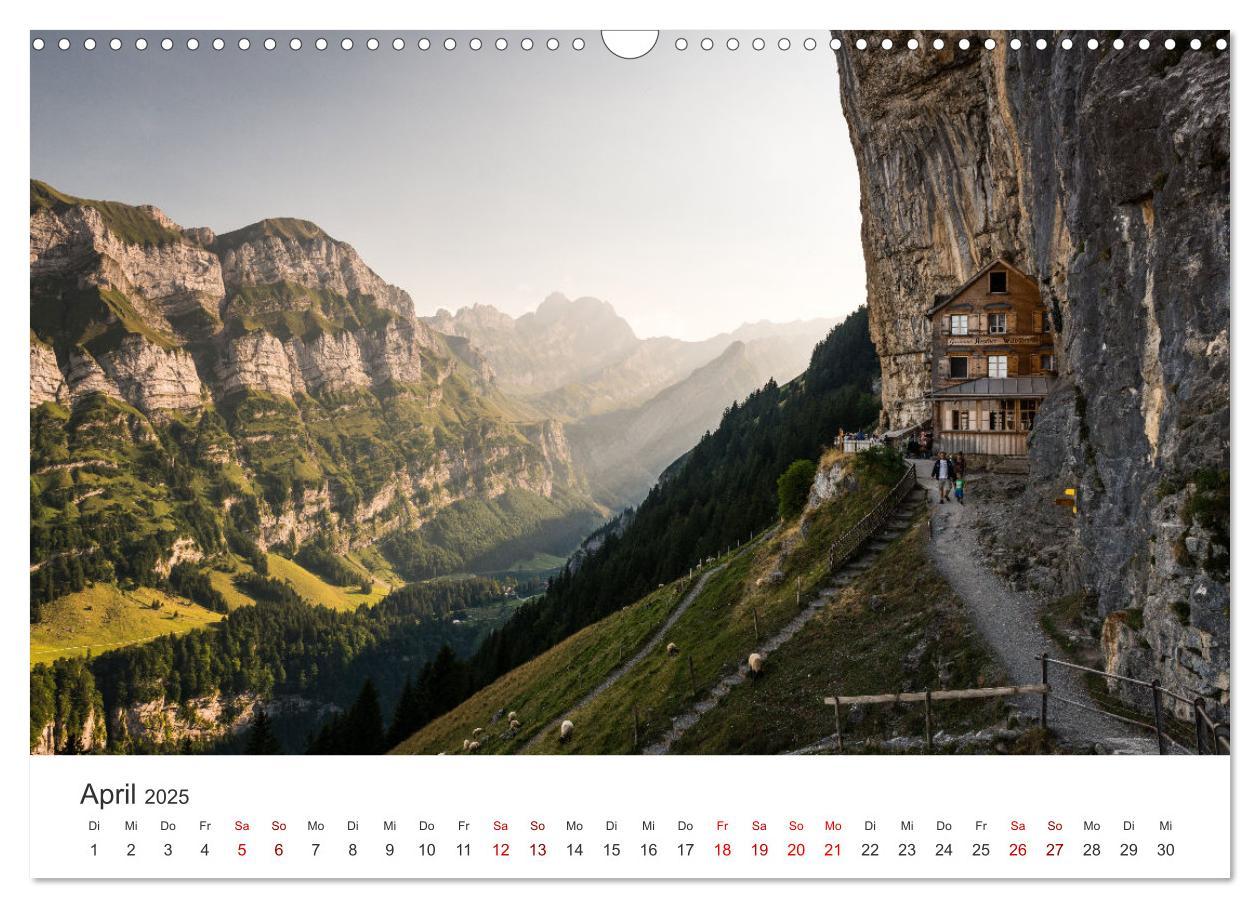 Bild: 9783435274185 | Schweiz - Faszination Natur (Wandkalender 2025 DIN A3 quer),...