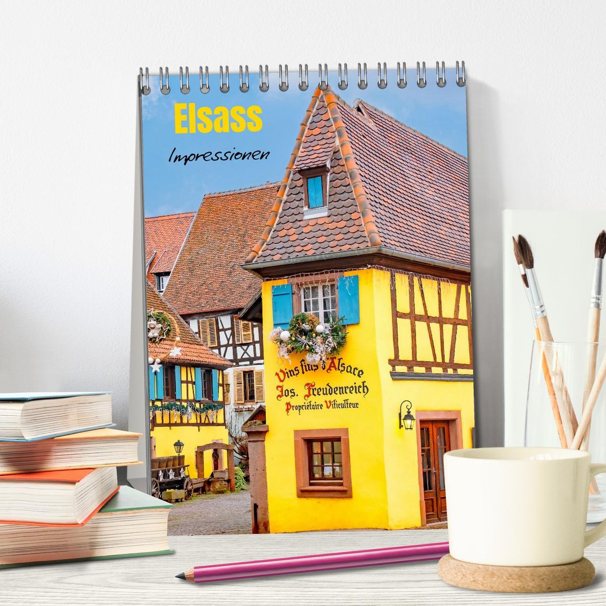 Bild: 9783435861095 | Elsass - Impressionen (Tischkalender 2025 DIN A5 hoch), CALVENDO...