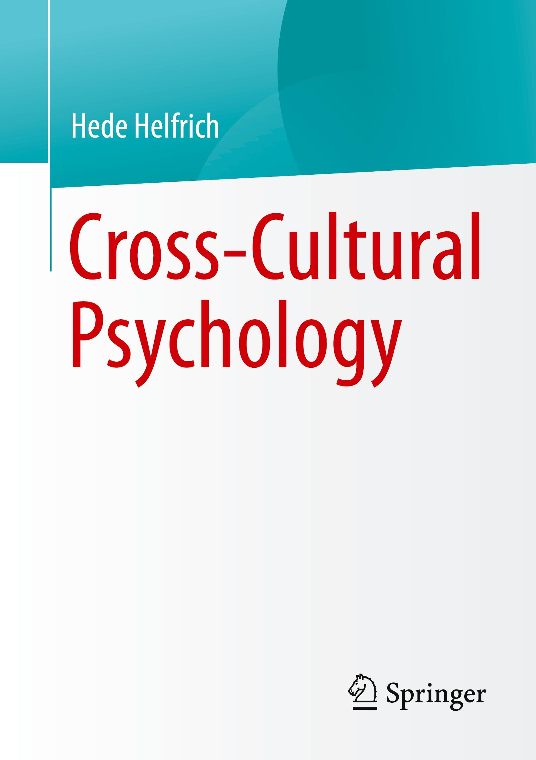 Cover: 9783662675571 | Cross-Cultural Psychology | Hede Helfrich | Taschenbuch | xv | 2024