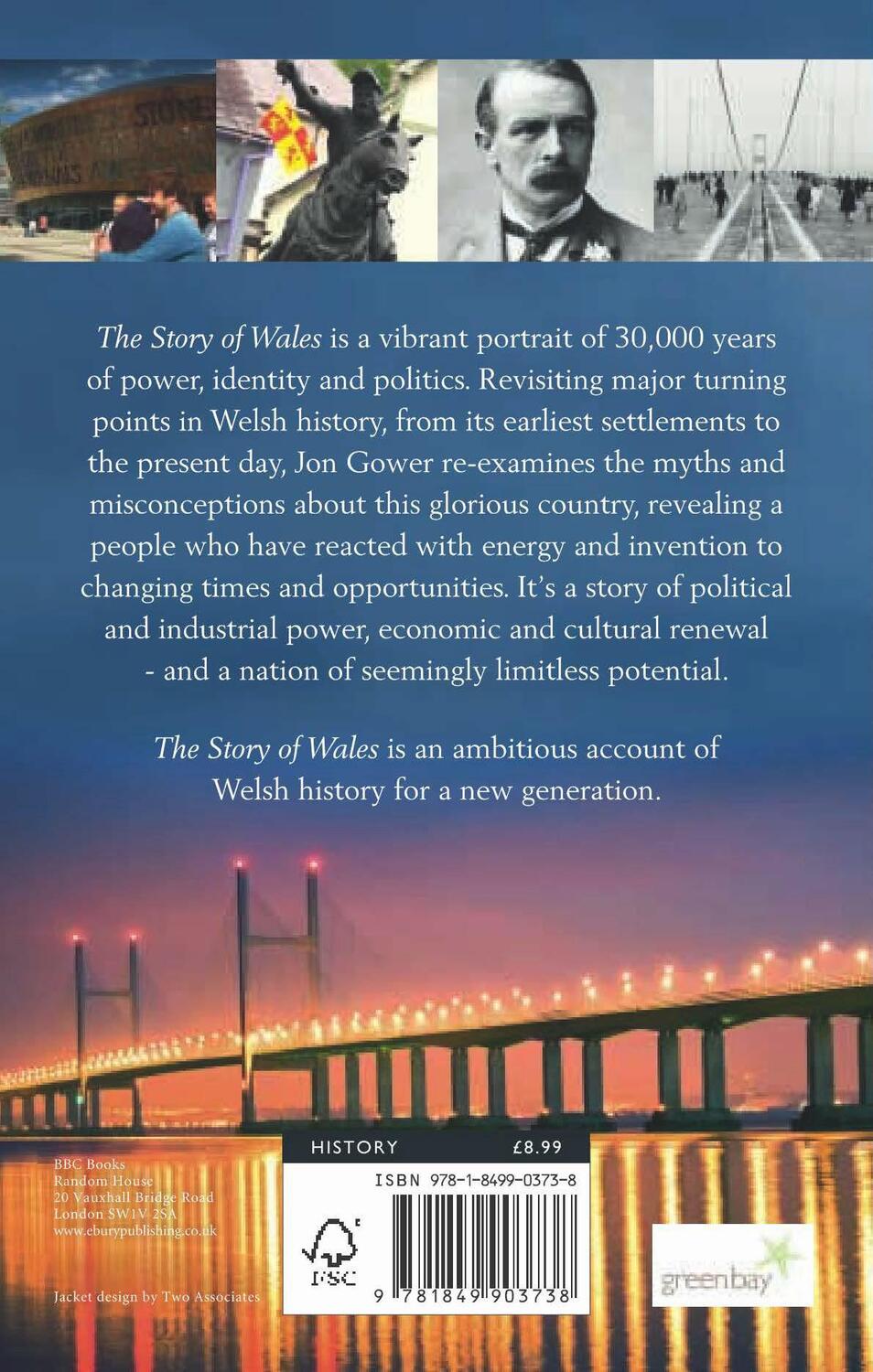 Rückseite: 9781849903738 | The Story of Wales | Jon Gower | Taschenbuch | Kartoniert / Broschiert