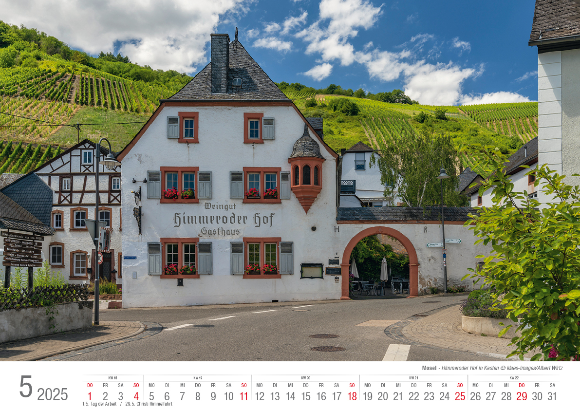 Bild: 9783965352179 | Die Mosel von Trier bis Koblenz 2025 Bildkalender A3 Spiralbindung