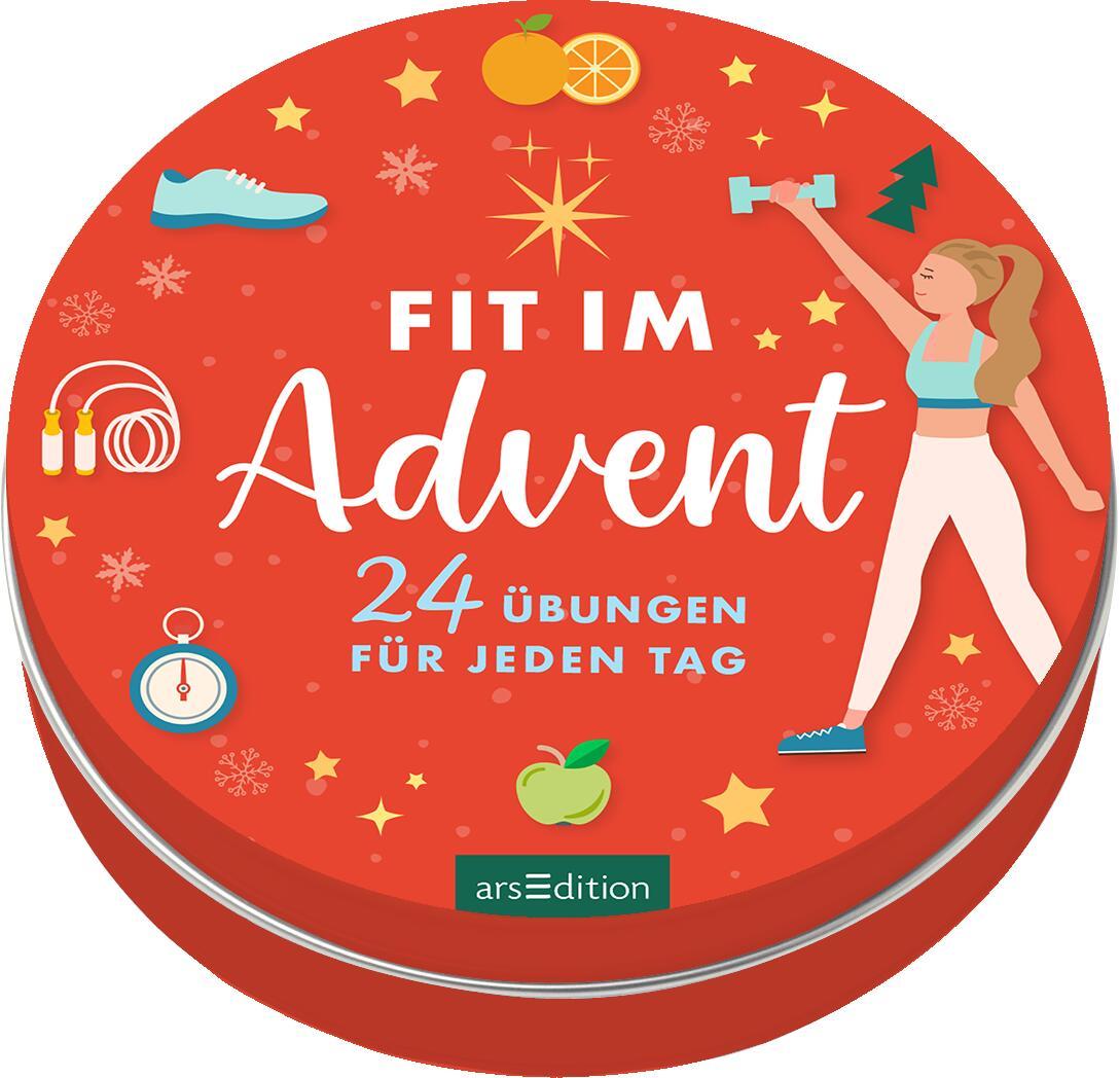 Cover: 9783845849300 | Adventskalender in der Dose. Fit im Advent | 24 Übungen für jeden Tag