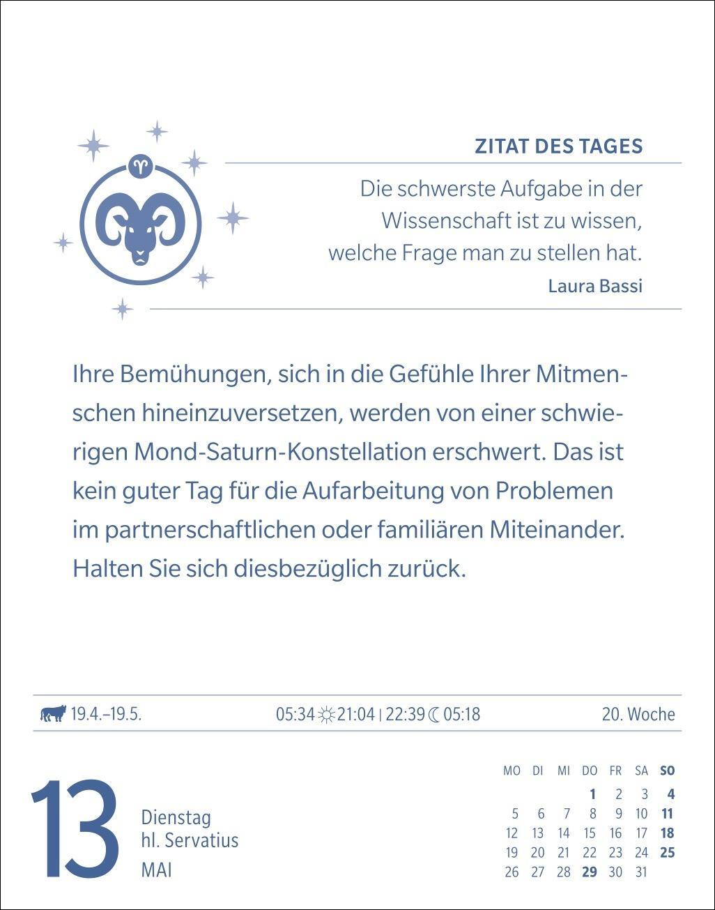 Bild: 9783840033674 | Widder Sternzeichenkalender 2025 - Tagesabreißkalender - Ihr...