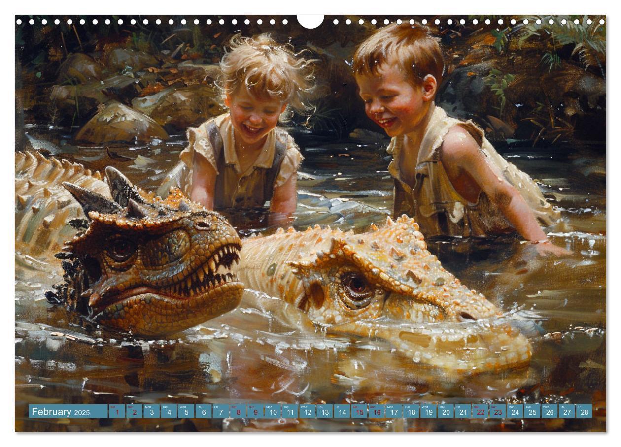 Bild: 9781325977994 | Dinosaur Legends (Wall Calendar 2025 DIN A3 landscape), CALVENDO 12...