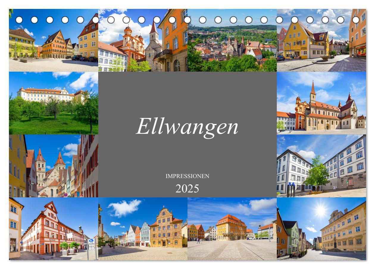 Cover: 9783435056453 | Ellwangen Impressionen (Tischkalender 2025 DIN A5 quer), CALVENDO...