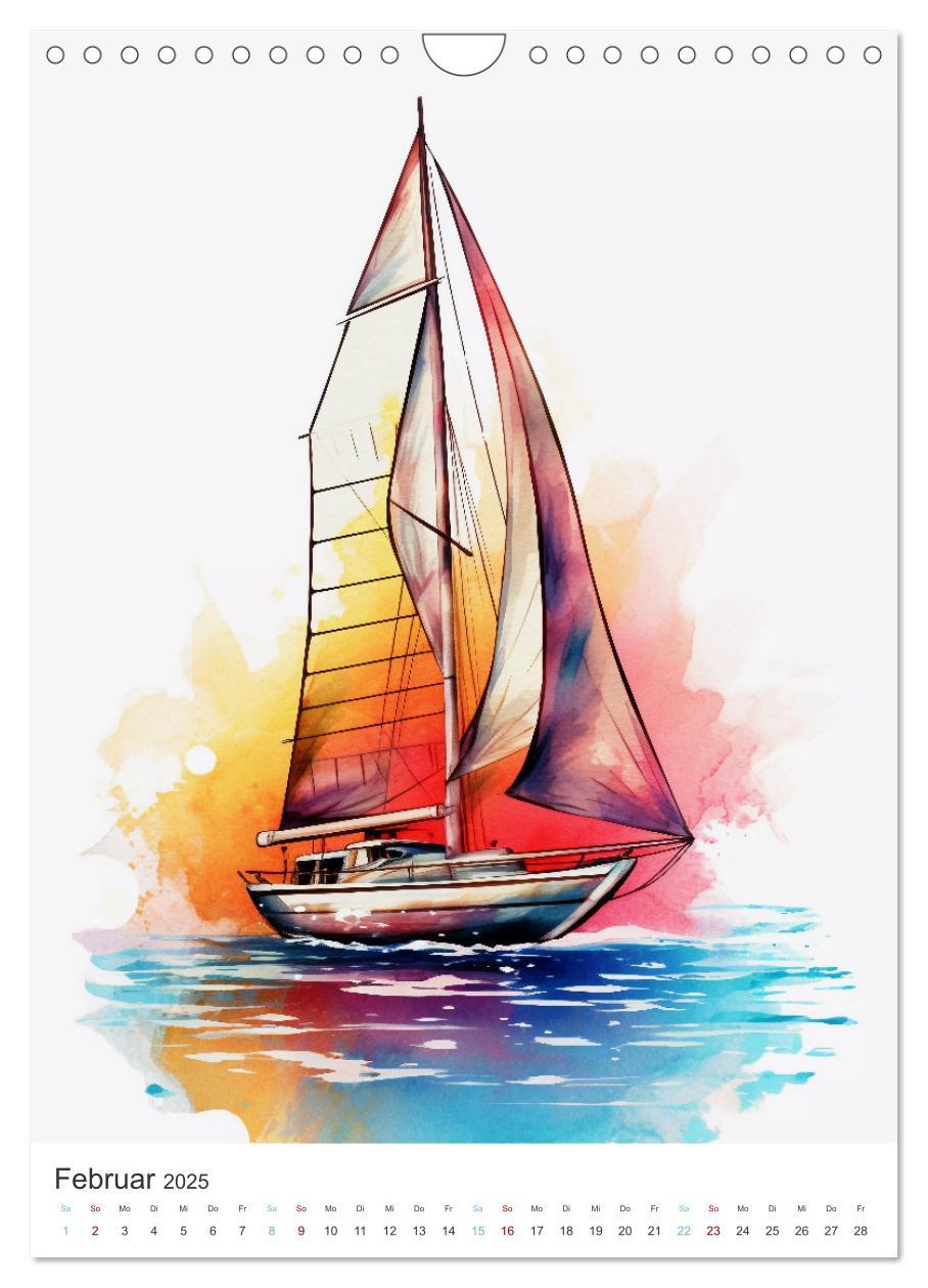 Bild: 9783435853335 | Segeln und Regatta (Wandkalender 2025 DIN A4 hoch), CALVENDO...