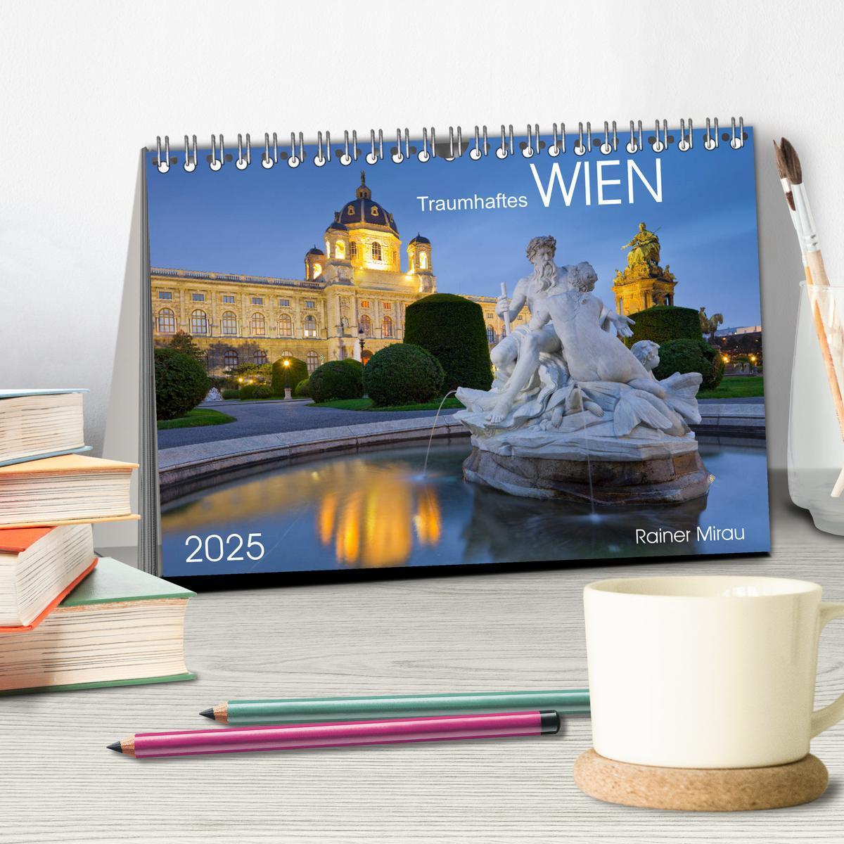 Bild: 9783435452460 | Traumhaftes Wien 2025 (Tischkalender 2025 DIN A5 quer), CALVENDO...